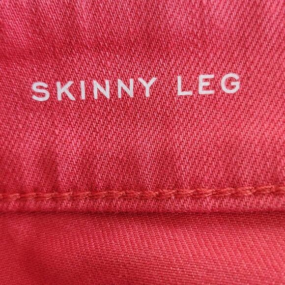 St. John's Bay Coral Pink Skinny Jeans NWT Size 4 Pink Jeans - Picture 8 of 12